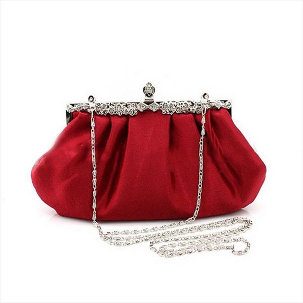 

fashion design long full dress solid color red evening women wedding clutches purses handbags lady party tote purse wy32