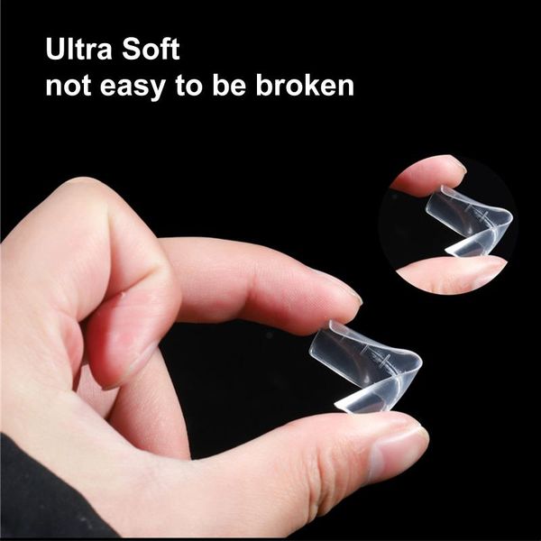 

clear false nail tips for extension french tip 120pcs fake nails with case salons art kits