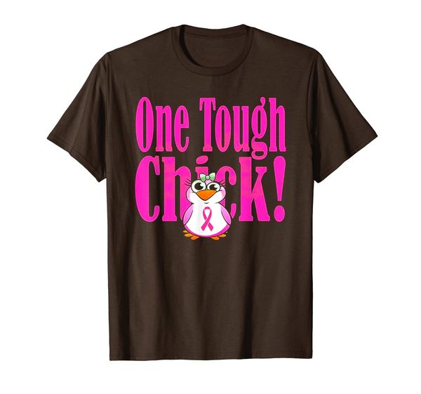 

one tough chick breast cancer tshirt, White;black