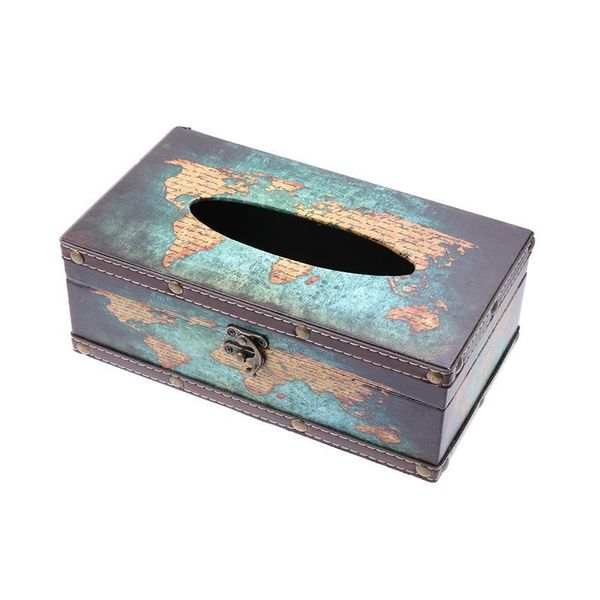 

british style tissue holder restaurant paper box napkin creative green map boxes & napkins