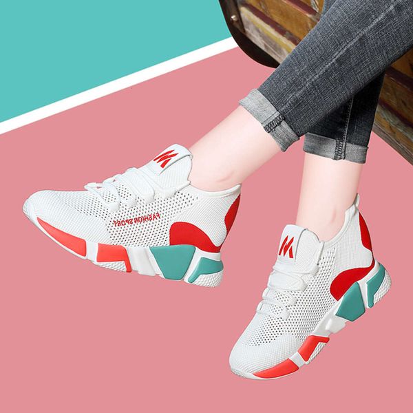

Casual shoes Lycra Kington sneakers women's spring 2021 new Korean student breathable small white shoes Casual board fashion B1C0