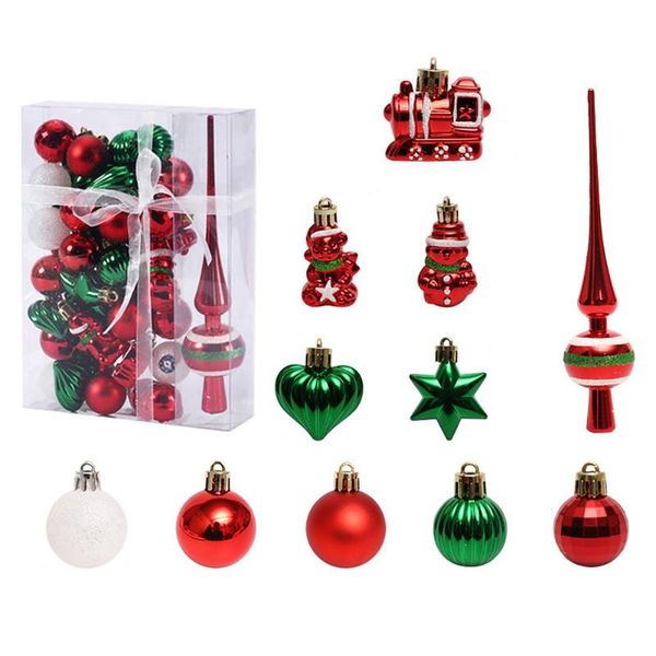

party decoration christmas balls baubles tree decorations xmas er snowman stars heart miniature train hanging charms