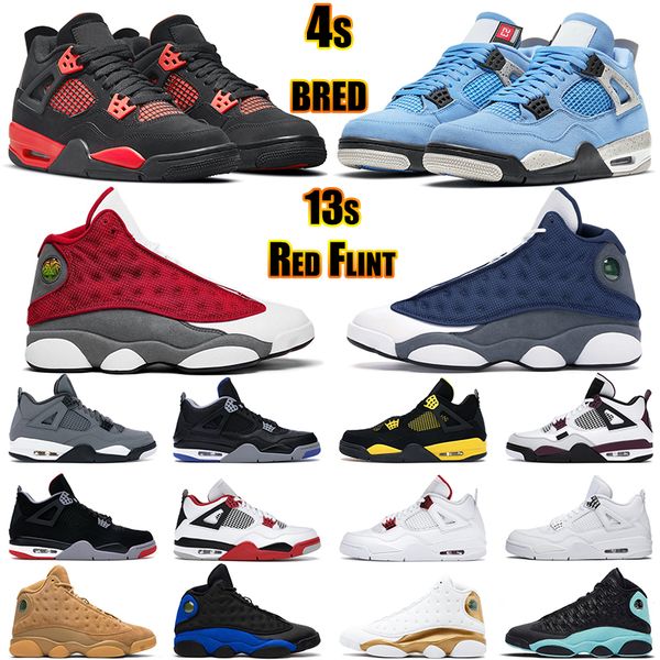

basketball shoes 4s jumpman men women 4 motorsports white oreo black cat red thunder paris 13s chicago flint lucky green defining moment tra