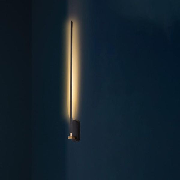 

wall lamp nodic long strip lamps living room background home decor simple lights creative aisle stair rotatable