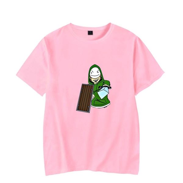 

dreamwastaken short sleeve round neck loose men's and women's t-shirt dream smp, White;black