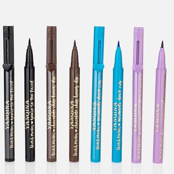 

yan qi na/yanqina waterproof not smudge quick-drying rose printed tube eyeliner 8653 supply of goods1