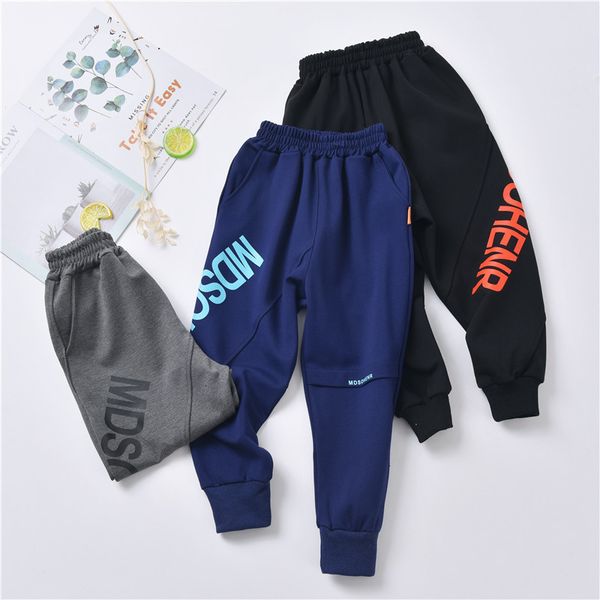 

children's jeans arrival children boys jogger pants casual spring teenage sweatpants autumn toddler junior clothes for boy 4 8 12years, Blue