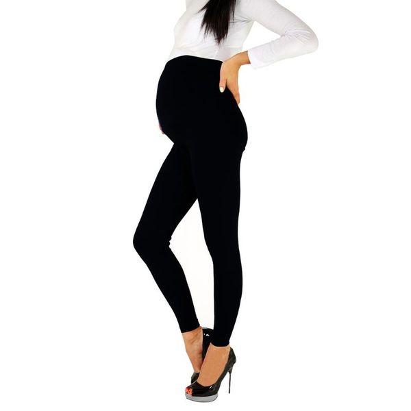 

maternity bottoms solid for pregnant women slim elastic home sleep pants casual breathable long over belly lounge leggings high waist, White