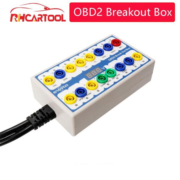 

professional auto car obd 2 break out box obd2 breakout obdii protocol detector diagnostic connector tools