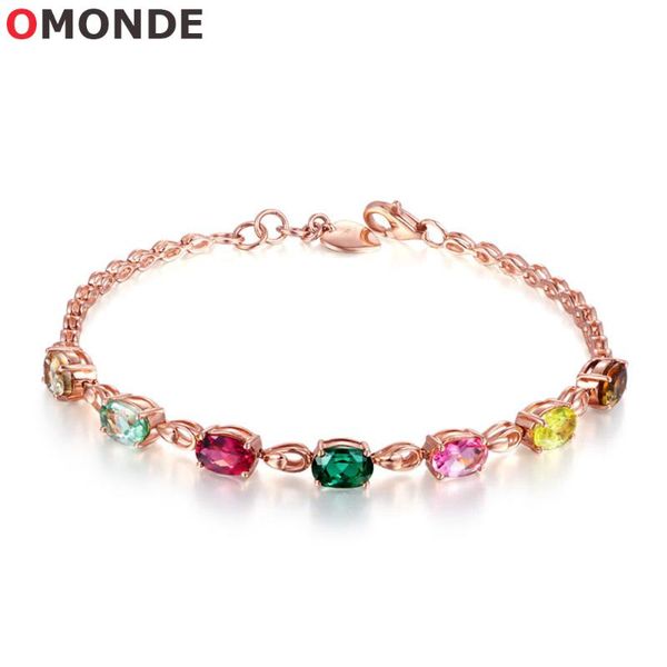 

charm bracelets designer colorful zircon stone charms golden metal for korean female women luxury hand cuff jewelry wholesale, Golden;silver
