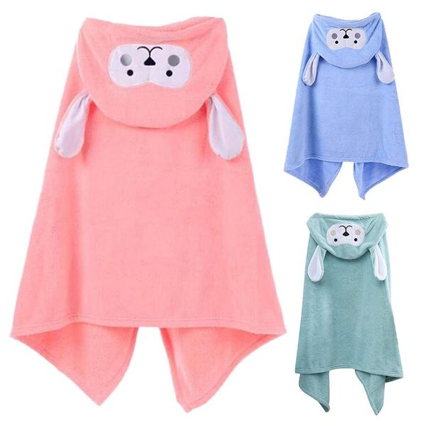 

towel coral fleece children's cape microfiber baby cartoon hooded beach bath