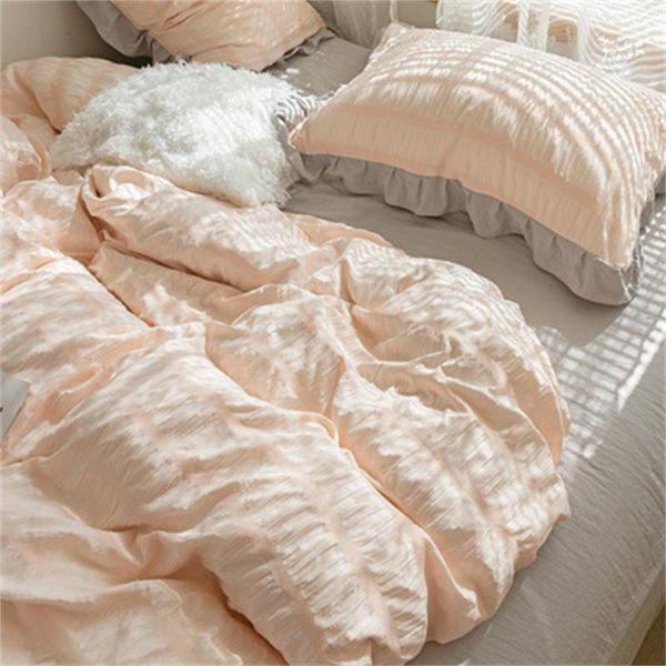 

bedding sets summer set king  size nordic bed cover 150 seersucker sheets and pillowcases bedspreads for double