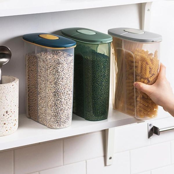 

2500ml storage container plastic kitchen box multigrain tank sealed