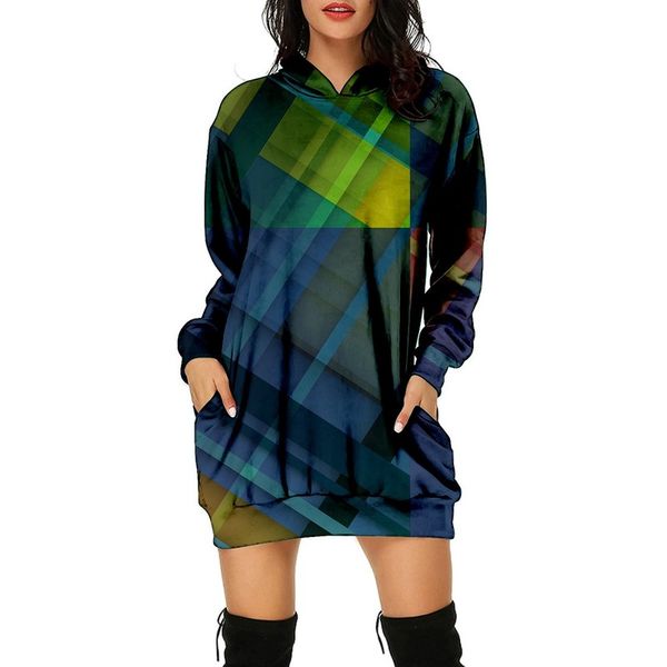 

hooded long-sleeved women's long sweater loose, comfortable and soft, Black