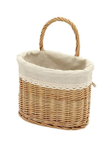 

storage baskets hanging basket handmade weave wicker organizer picnic bread fruit wall for home kitchen with sale