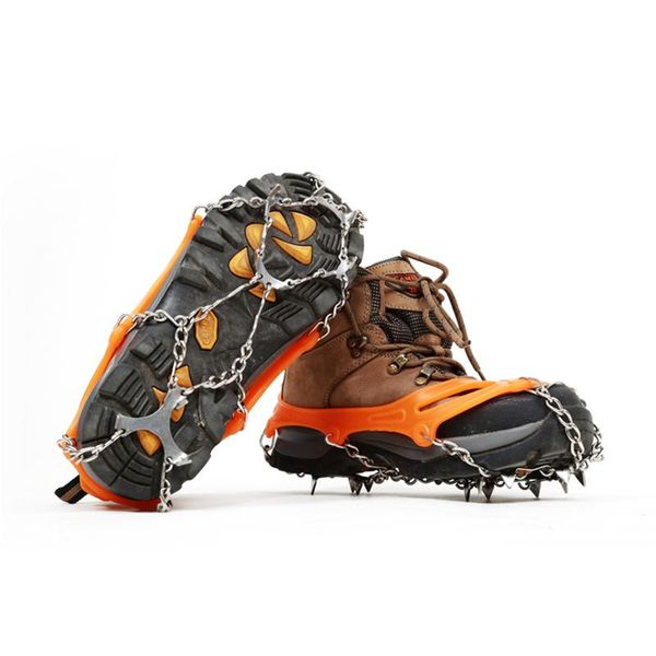 

cords, slings and webbing hewolf 12 teeth outdoor sport climbing anti-slip crampons winter walk ice fishing snowshoes manganese steel slip s