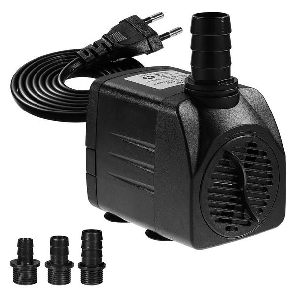 

air pumps & accessories popetpop 1800l/h submersible pump 25w fountain water ultra quiet immersible equipped with 3 nozzles for fish tank