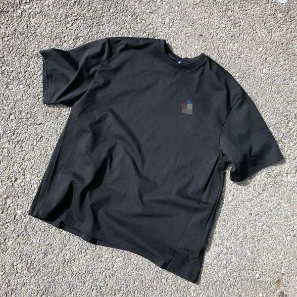 

men's t-shirts t-shirt men women 1:1 windmill embroidery tee back blue mark mens shirts, White;black