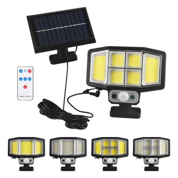 

outdoor wall lamps solar light sensor waterproof remote control street lamp garden courtyard