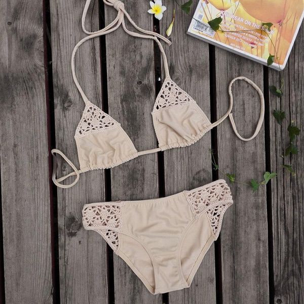 

women's crochet swimwear bikini bar brazilian swimsuit two-piece suits
