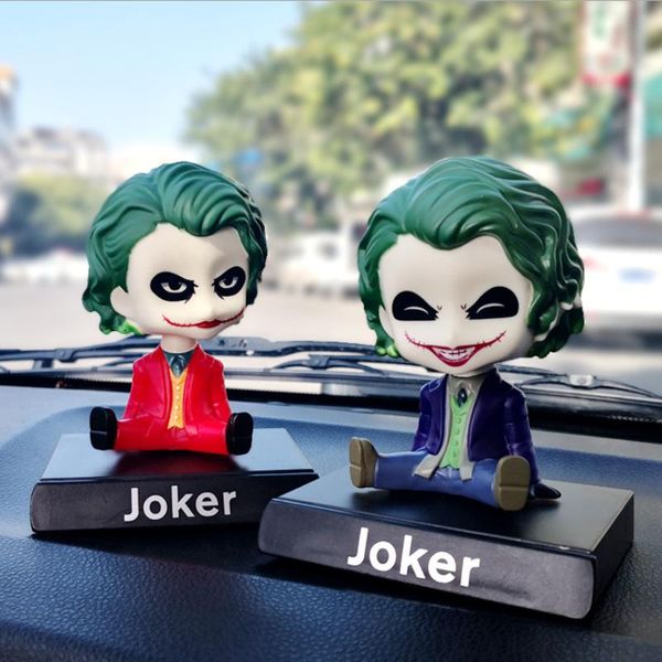 İç dekorasyon oyuncaklar joker shake head araba dekorasyonu yaratıcı hediye koleksiyonu arabaları destek destek otomatik aksesuarlar bebek coche