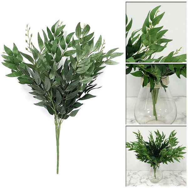 

beautiful artificial leaves for home christmas wedding decoration party faux foliage plants wreath decorative flowers & wreaths