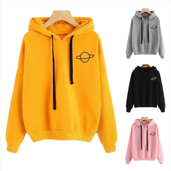 

winter casual fleece hoodies sweatshirts womens blouses long sleeve yellow girl pullovers loose hooded female printed 15, White
