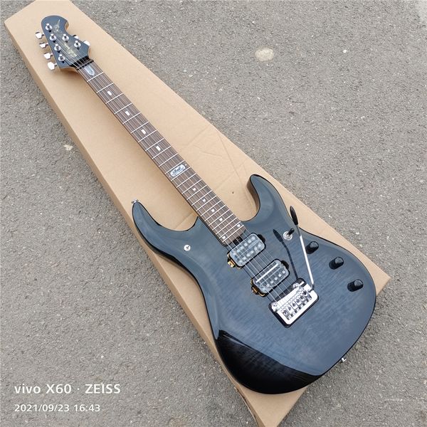 Şeffaf Siyah Müzik Adam JP6 Elektro Gitar En Kaliteli John Musicman Petrucci İmza 6 Strings Özel Guitarra