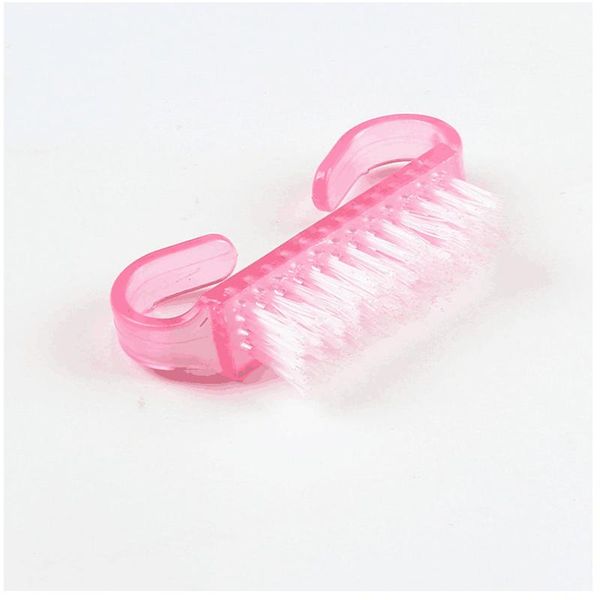 

nail brushes 10pcs cleaning brush tool file manicure pedicure professional soft clean dust remove for art care, Yellow