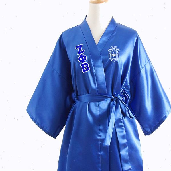 

sorority fraternity loose silk women sleepwear bathrobe lace satin zpb clothes robe dressing, Black;red