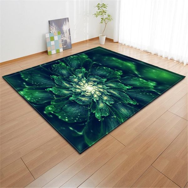 

carpets 3d flower rug for living room non-slip flannel children play mat corridor floor area hallway bedside home decor
