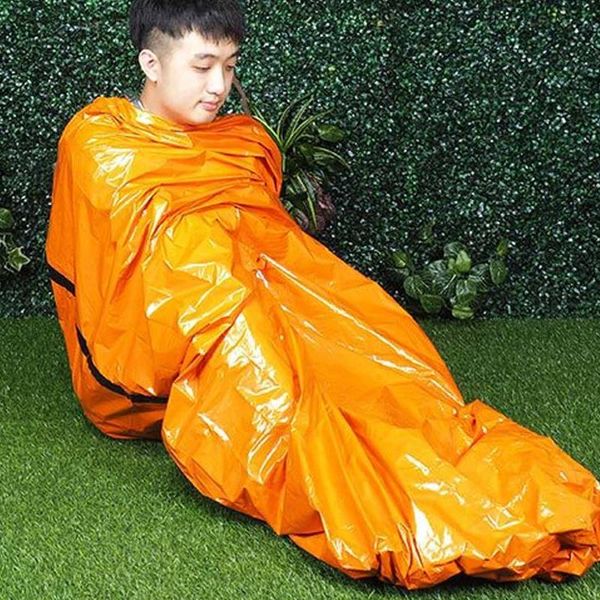 

sleeping bags outdoor pe thermal emergency bag portable camping survival for disaster relief and cold insulation