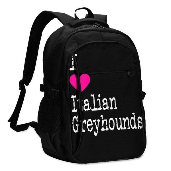 

backpack italian greyhound backpacks stylish charging usb picnic teenage soft bags
