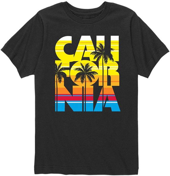 

men's t-shirts california sunset - youth short sleeve graphic t-shirt, White;black