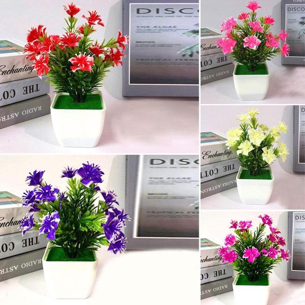 

decorative flowers & wreaths simulation small cherry blossom bonsai set ornament