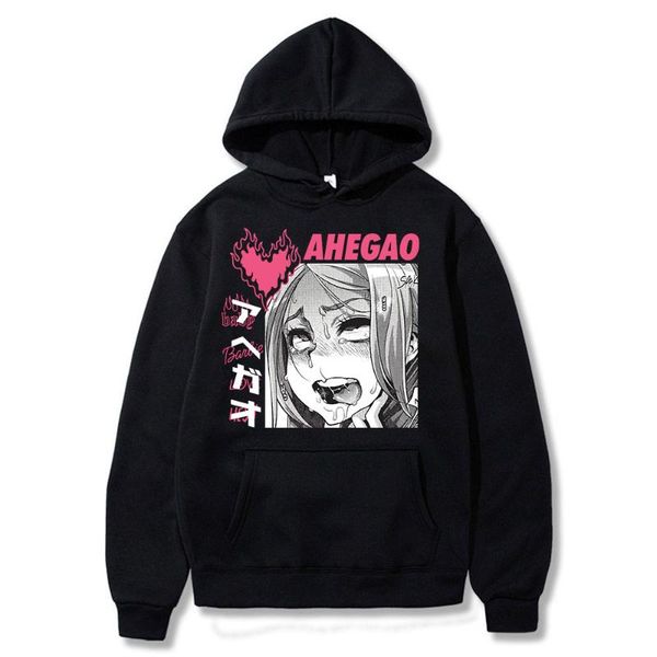 

men's hoodies & sweatshirts japan anime hentai manga sweatshirs harajuku cartoon winter long sleeve casual oversized itself men, Black