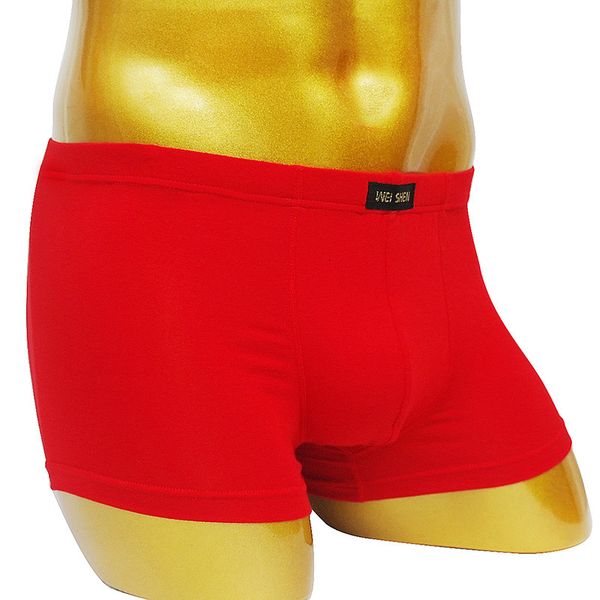 

men's underwear rayon elastic comfortable flat pants men's one piece boxer, Black;white