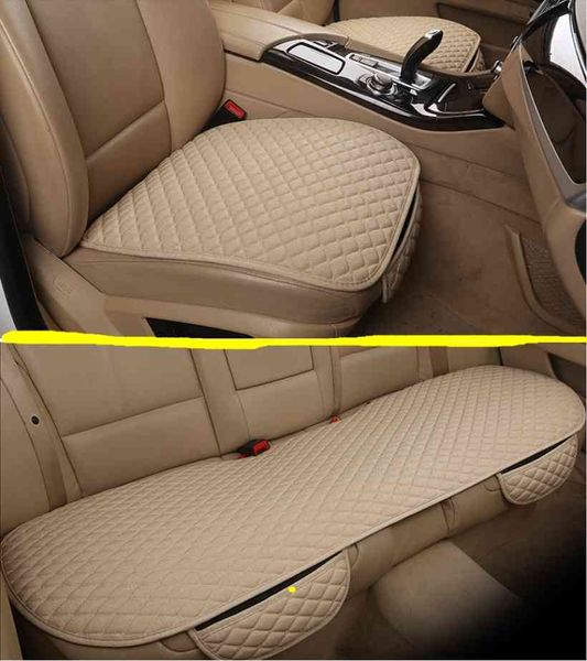 

linen covers auto front rear pad 5 seat protector cushion chair linen cushion car interior accessories