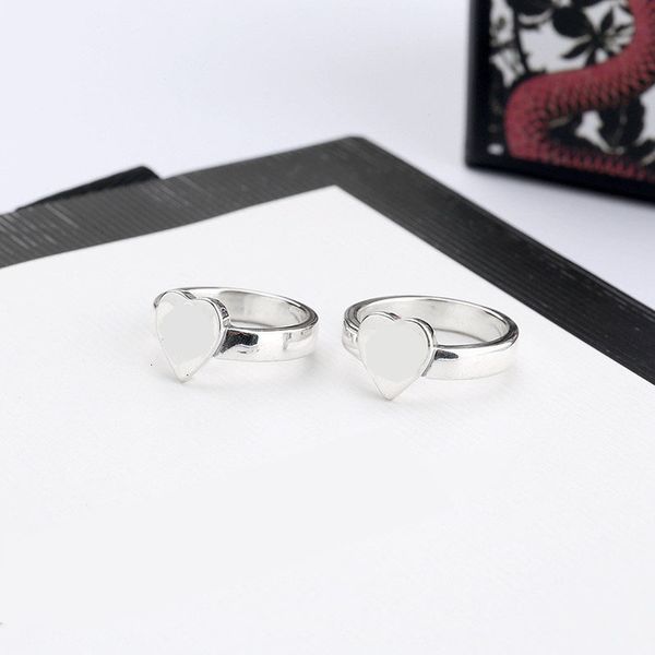 

ringsantique thai sier love ring valentine's day gift hip hop fashion brand, Silver