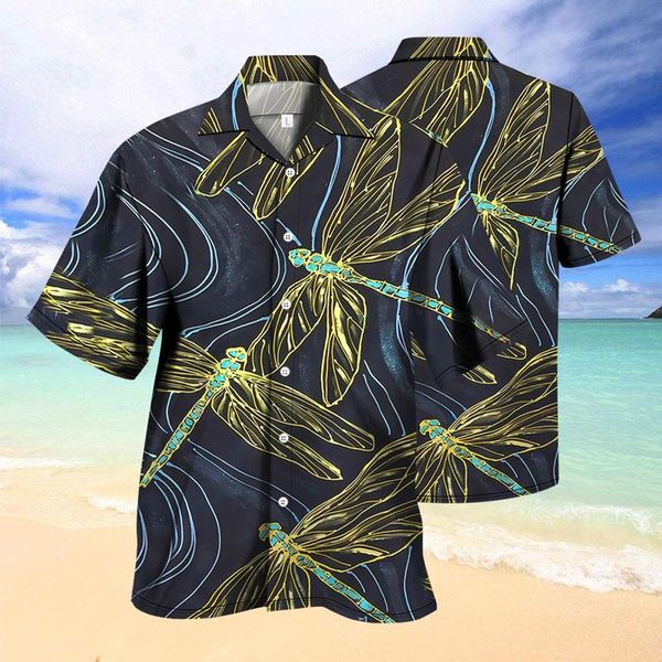 

men's casual shirts mens shirt ethnic short sleeve animal printing hawaiian blouse male summer clothing, White;black