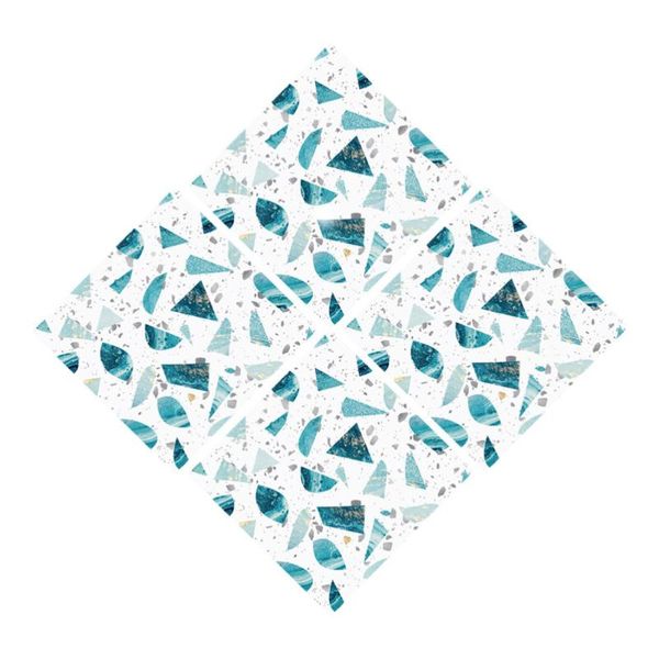 

carpets 4pcs stylish anti-slip floor stickers premium pvc decals for home (blue)