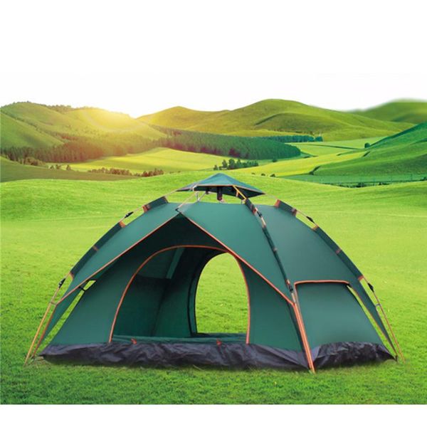 

tents and shelters camping tent travel sun outdoor supplies 4 person family folding automatic garden roof beach tourist awnings