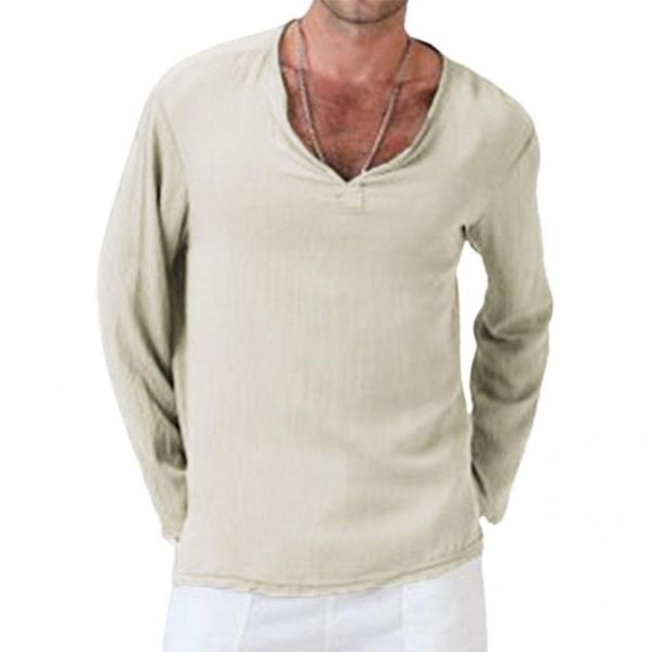 

men's t-shirts casual loose v neck long sleeve t-shirt summer for club, White;black