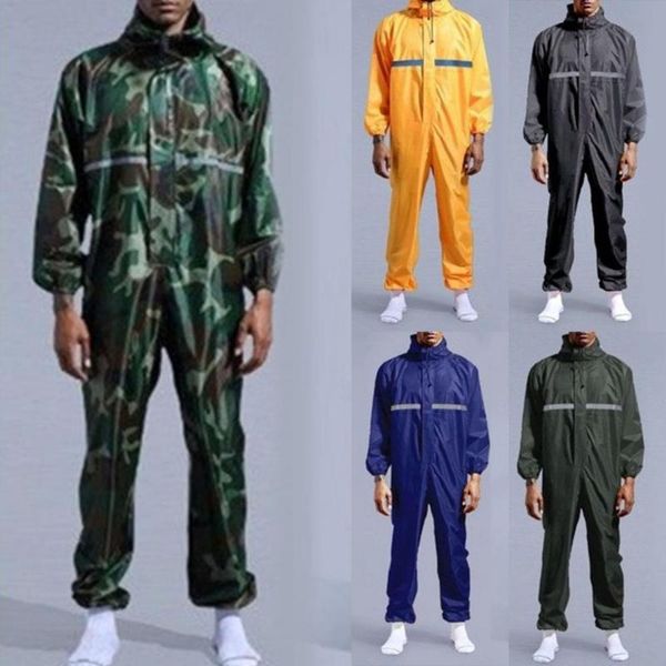 

raincoats reusable raincoat adults emergency waterproof oxford cloth hooded ponco rain coat outdoor protective