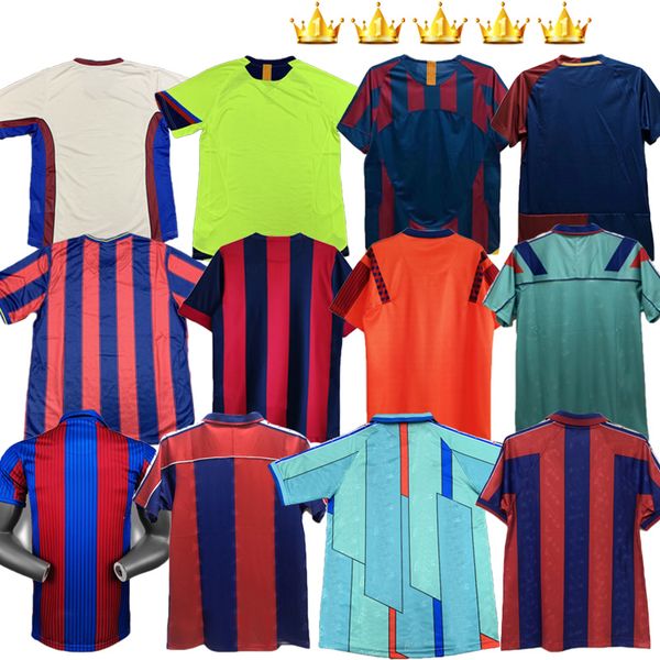 Camisas de futebol retrô em branco Personalizar 2005-06 2008-09 2009-10 2014-15 1989-92 1992-95 1996-97 1998-99 Maillot de Foot Classic Vintage Kit Kit Futebol camisa de futebol