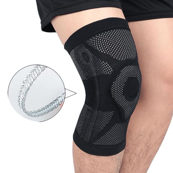 

elbow & knee pads 1pc summer thin nylon elastic sports breathable support brace running fitness hiking cycling protector, Black;gray