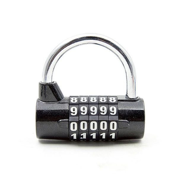 

bike locks 5 digit combination lock code number security gym locker drawer luggage cabinet toolbox door bicycle outdoor padlock