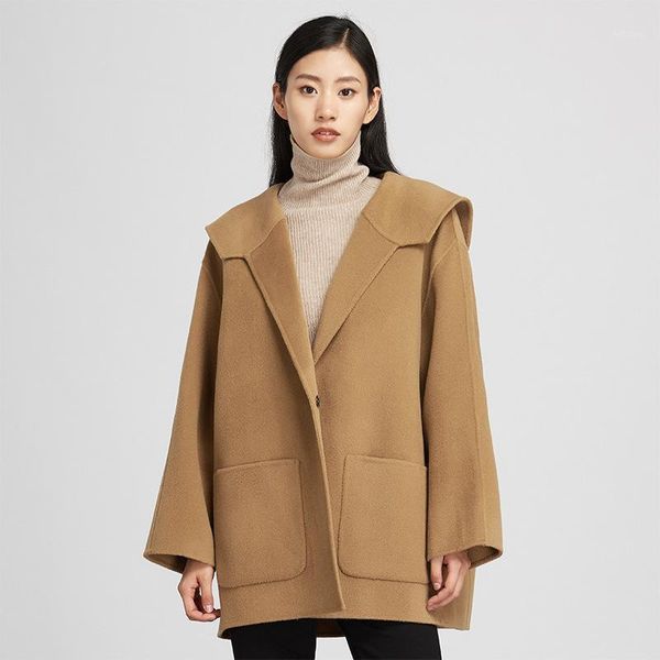 

women's wool & blends 2021 ltz winter coats coat women womens jackets for, Black