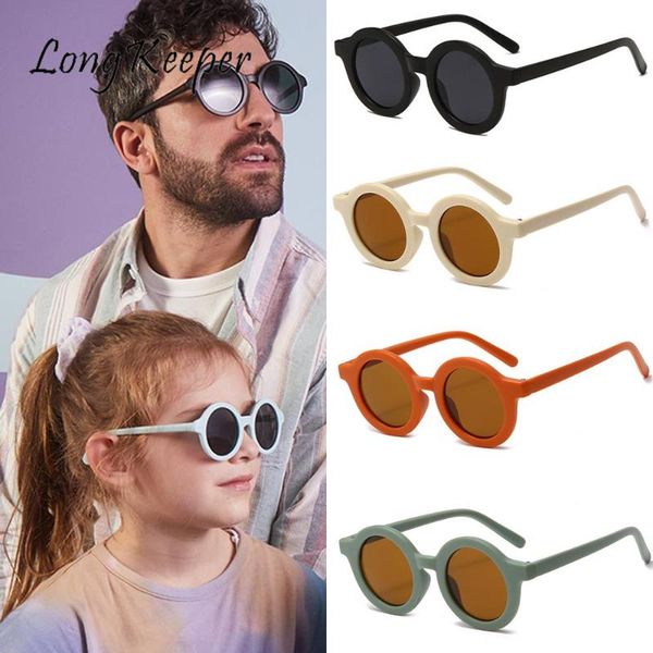 

sunglasses fashion parent-child women men round sun glasses kids uv400 protection child eyeglasses outdoor goggles, White;black
