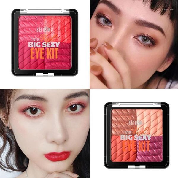 

colors glitter eyeshadow matte waterproof highlighter warm shimmer orange cosmestic tray palez8j31